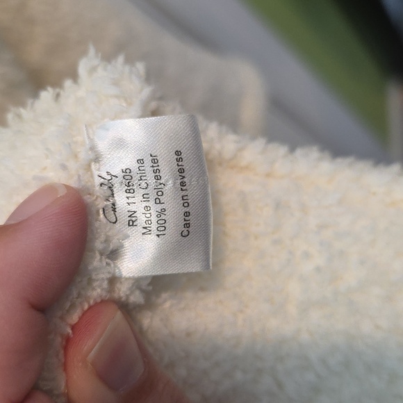 CuddleUp Robe Off White Women's Size L/XL - Picture 7 of 9